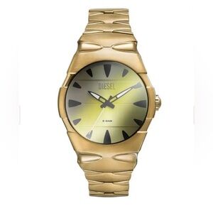Diesel D—Sruptor DZ2214 Gold Stainless Steel Watch with Black Dials